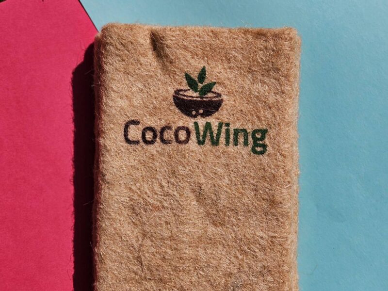 CocoWing Jute Planter, Grow Bag Planter Size 4x4 inches