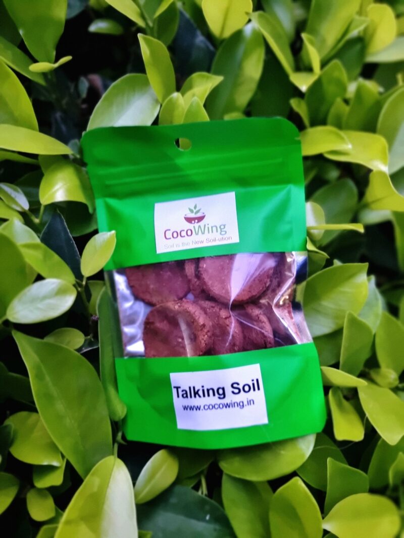 Cocowing: 6 pcs Talking Soil Tablets Rich in Organic Manure for Plants in Home Garden